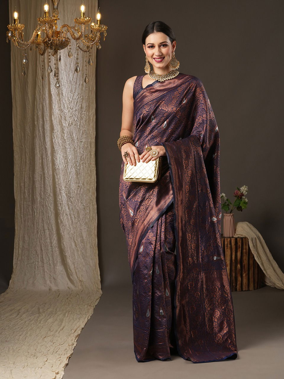 Fiza Vol 6 Woven Wholesale Party Wear Silk Saree Catalog
